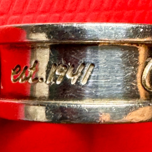 Coach Brand Sterling Silver Classic “1941” Wide Band
Ring Size 6 - Picture 6 of 10